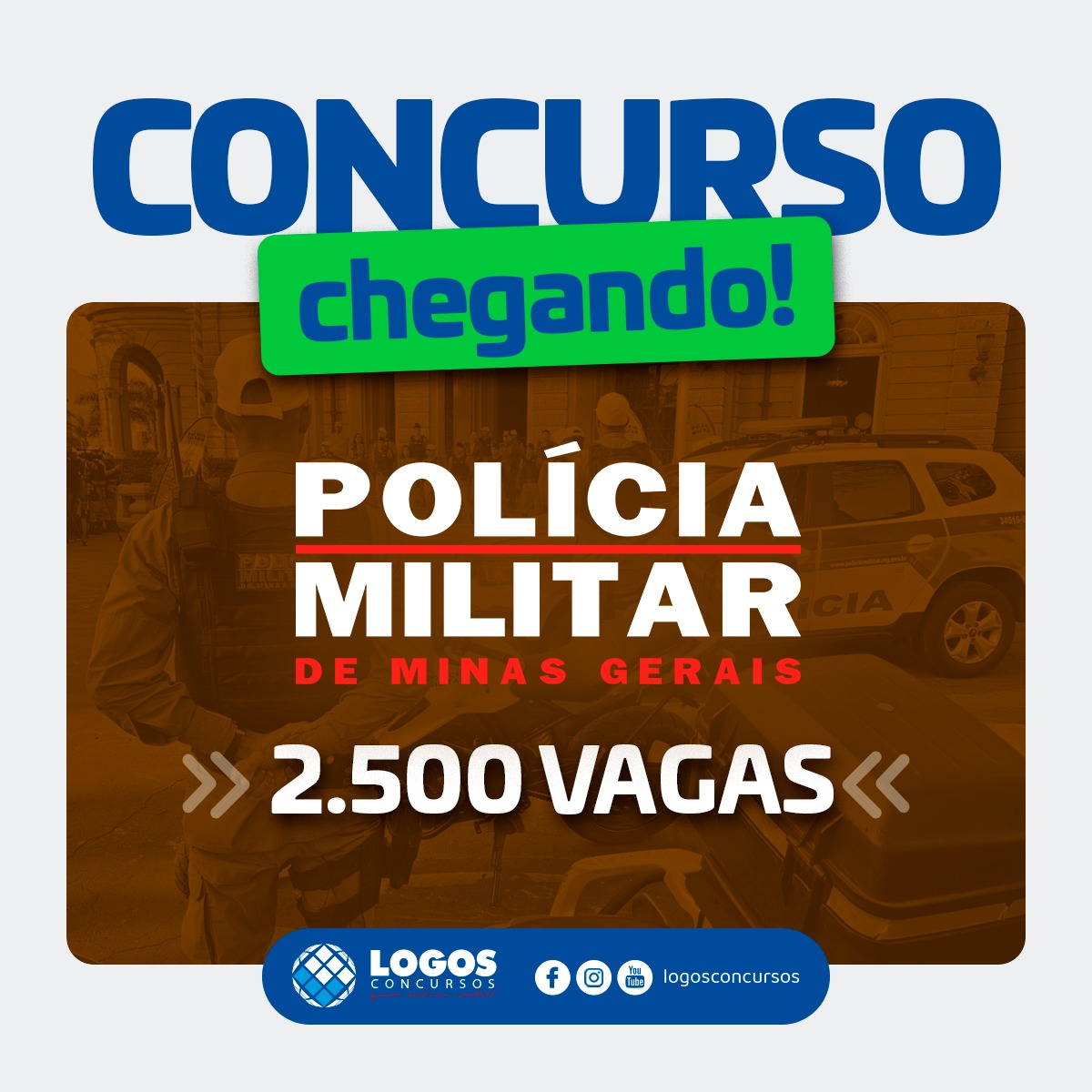 PMMG | Novo Concurso | 2.500 vagas autorizadas